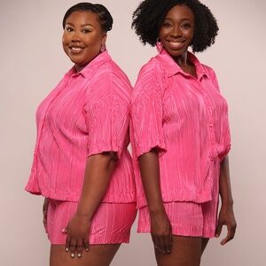 CRINKLE ME CUTE SHORTS SET